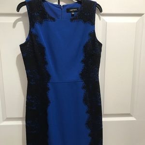 Blue with lace evening dress! Size 12